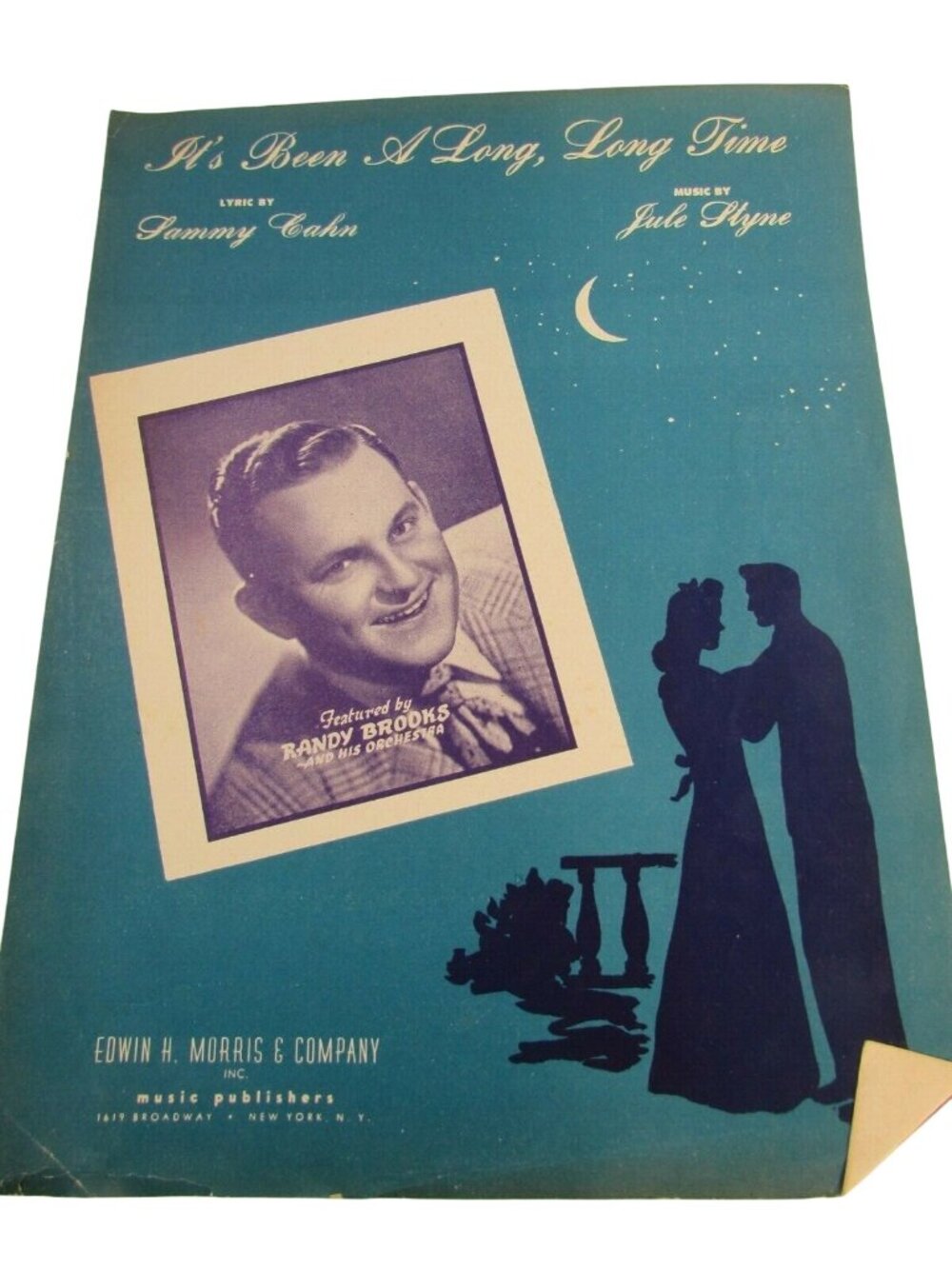 Vintage Its Been A Long Time Sammy Cahn Randy Brooks Sheet Music 31101 Piano